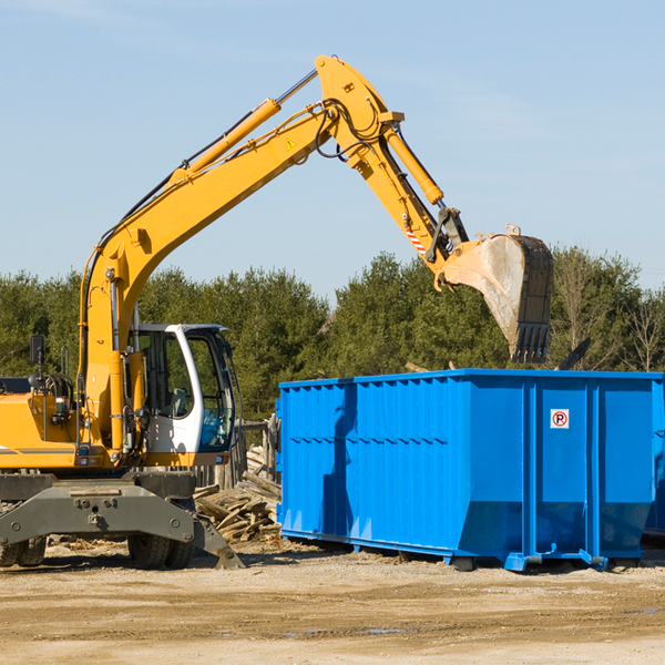 are there any restrictions on where a residential dumpster can be placed in Effingham